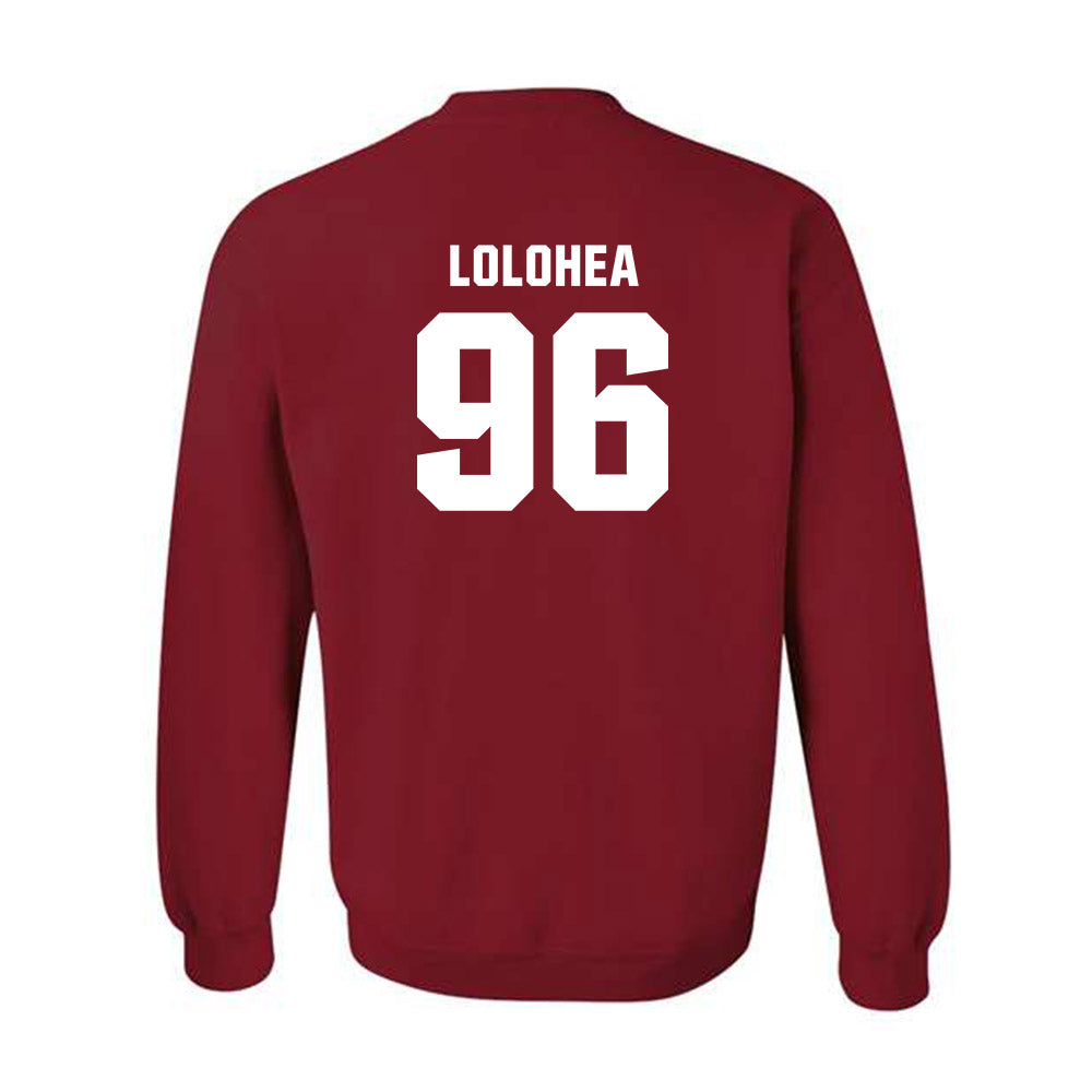Oklahoma - NCAA Football : Siolaa Lolohea - Classic Shersey Crewneck Sweatshirt-1