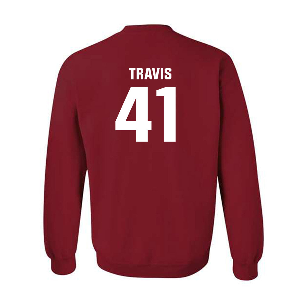 Oklahoma - NCAA Football : Barrett Travis - Classic Shersey Crewneck Sweatshirt-1