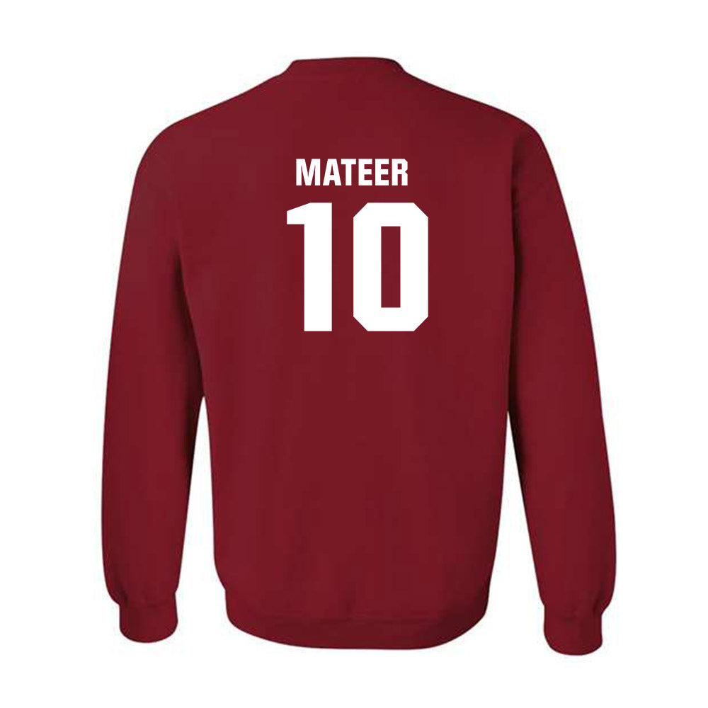 Oklahoma - NCAA Football : John Mateer - Classic Shersey Crewneck Sweatshirt-1