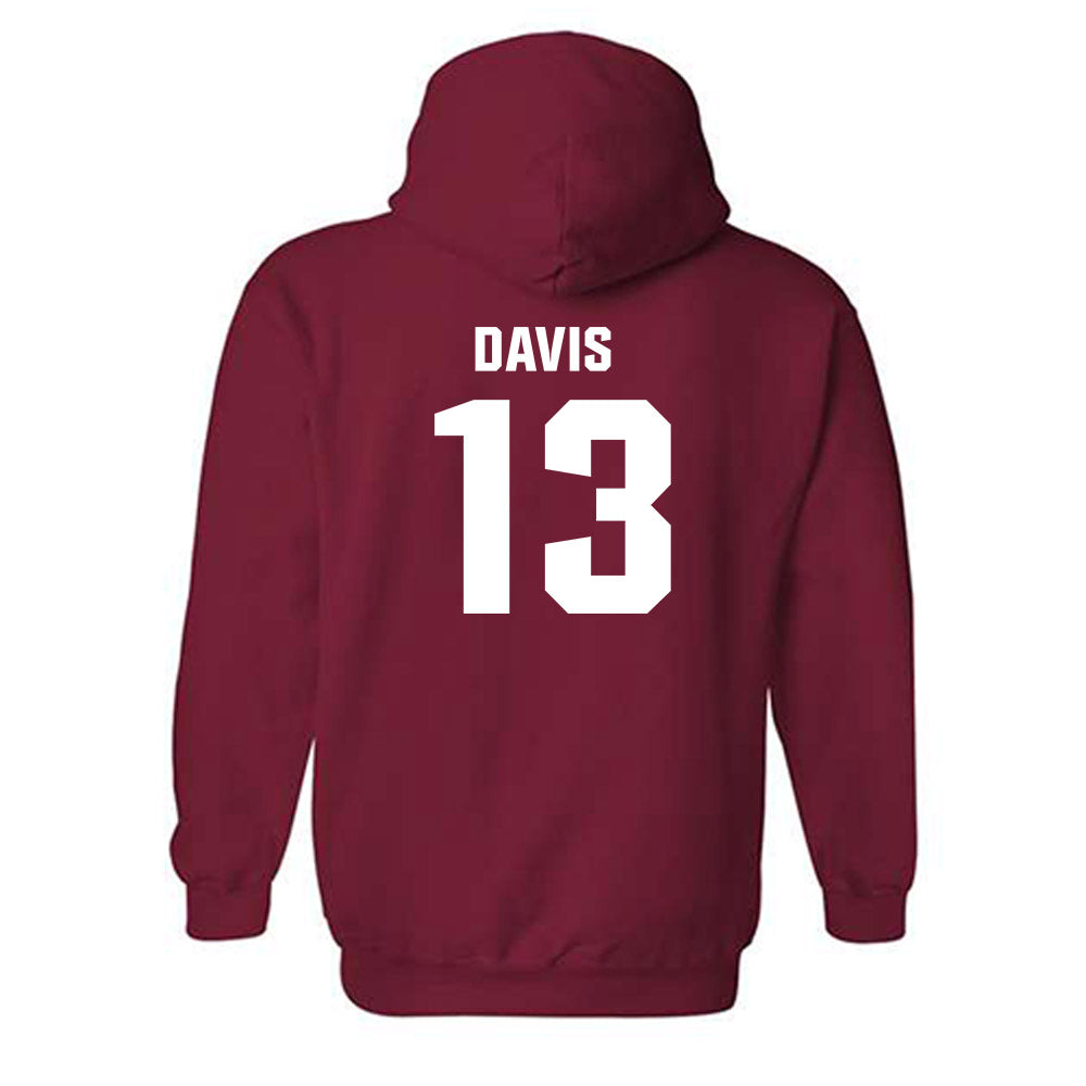 Oklahoma - NCAA Men's Basketball : Tae Davis - Classic Shersey Hooded Sweatshirt-1