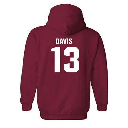 Oklahoma - NCAA Men's Basketball : Tae Davis - Classic Shersey Hooded Sweatshirt-1