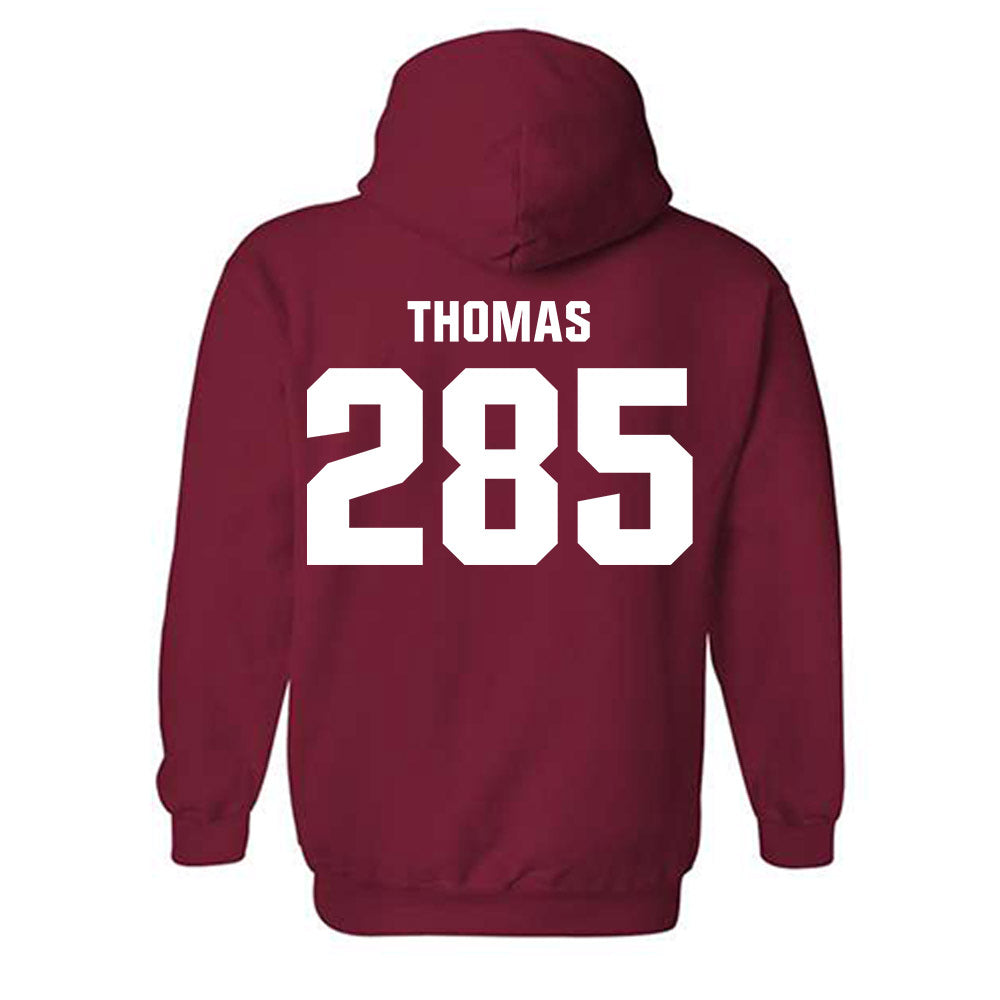 Oklahoma - NCAA Wrestling : Ricky Thomas - Classic Shersey Hooded Sweatshirt-1