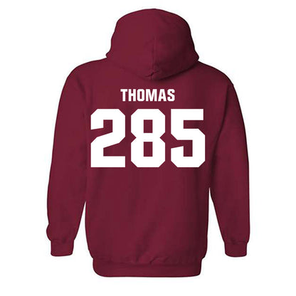 Oklahoma - NCAA Wrestling : Ricky Thomas - Classic Shersey Hooded Sweatshirt-1