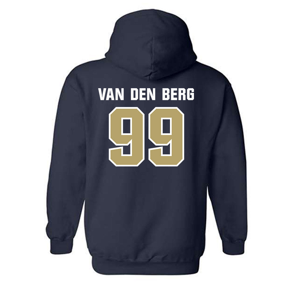 Georgia Tech - NCAA Football : Jordan van den Berg - Classic Shersey Hooded Sweatshirt-1