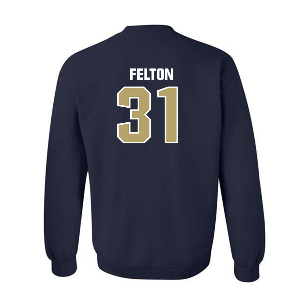 Georgia Tech - NCAA Football : Fenix Felton - Classic Shersey Crewneck Sweatshirt-1