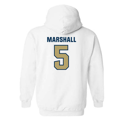 Georgia Tech - NCAA Men's Basketball : Peyton Marshall - Classic Shersey Hooded Sweatshirt-1
