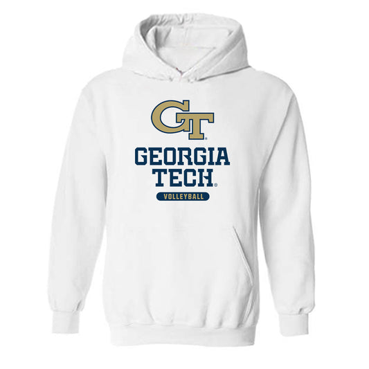 Georgia Tech - NCAA Women's Volleyball : Anika Groom - Classic Shersey Hooded Sweatshirt-0
