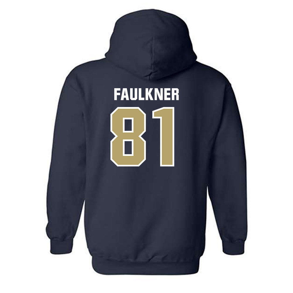 Georgia Tech - NCAA Football : Cal Faulkner - Classic Shersey Hooded Sweatshirt-1