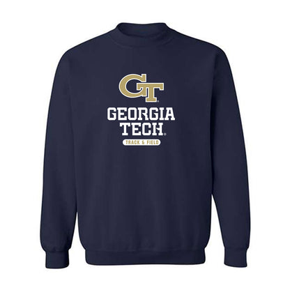 Georgia Tech - NCAA Men's Track & Field : Winston DeCuir III - Classic Shersey Crewneck Sweatshirt-0
