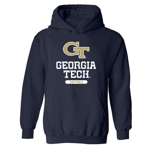 Georgia Tech - NCAA Softball : Victoria Bryant - Classic Shersey Hooded Sweatshirt-0