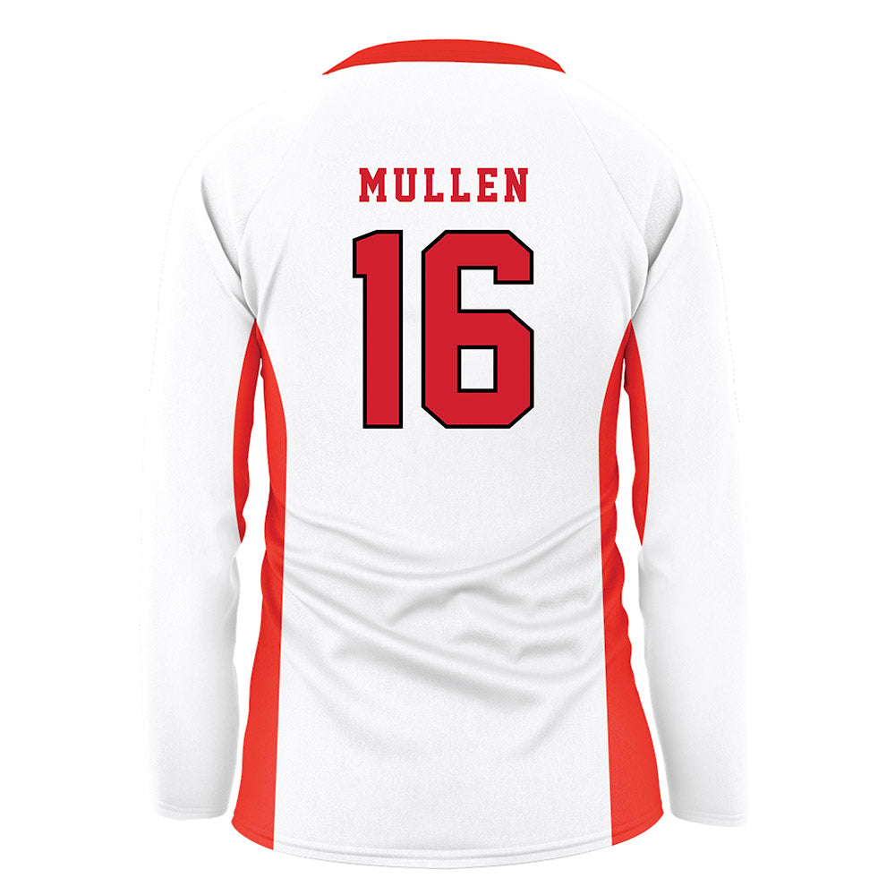 NC State - NCAA Women's Volleyball : Ashley Mullen - White Volleyball Jersey-1