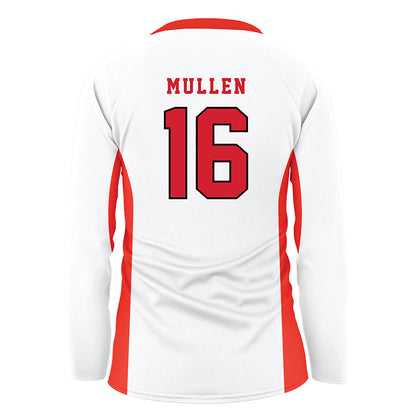 NC State - NCAA Women's Volleyball : Ashley Mullen - White Volleyball Jersey-1
