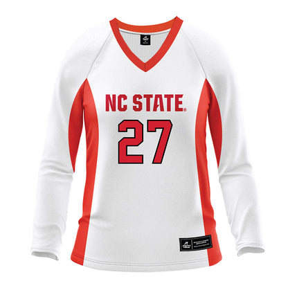 NC State - NCAA Women's Volleyball : Rebecca Ring - White Volleyball Jersey-0