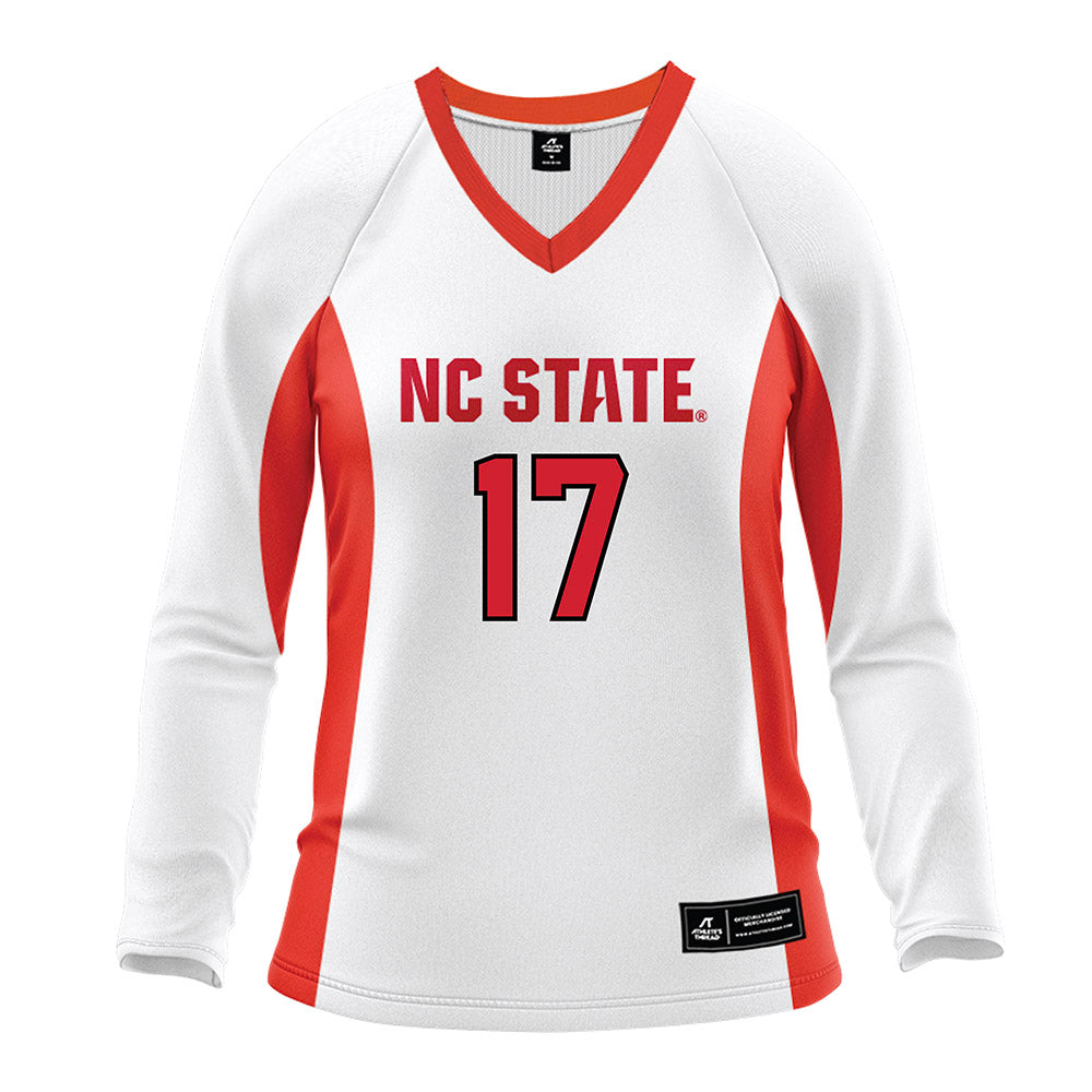 NC State - NCAA Women's Volleyball : Talia Francom - White Volleyball Jersey-0