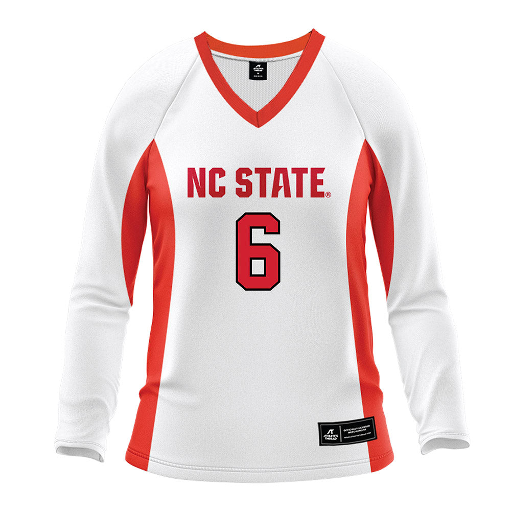NC State - NCAA Women's Volleyball : Hailey McFadden - White Volleyball Jersey-0