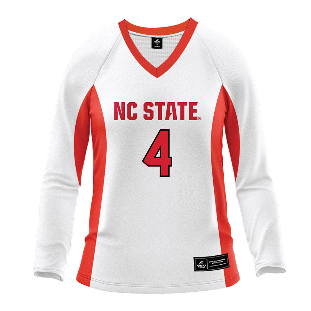 NC State - NCAA Women's Volleyball : Sophia Groom - White Volleyball Jersey