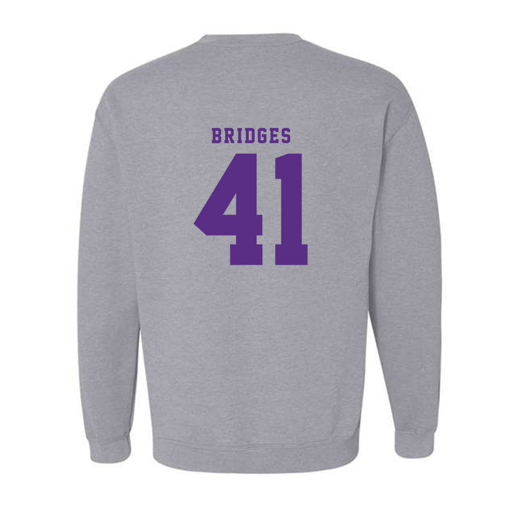 TCU - NCAA Baseball : Tommy Bridges - Classic Shersey Crewneck Sweatshirt