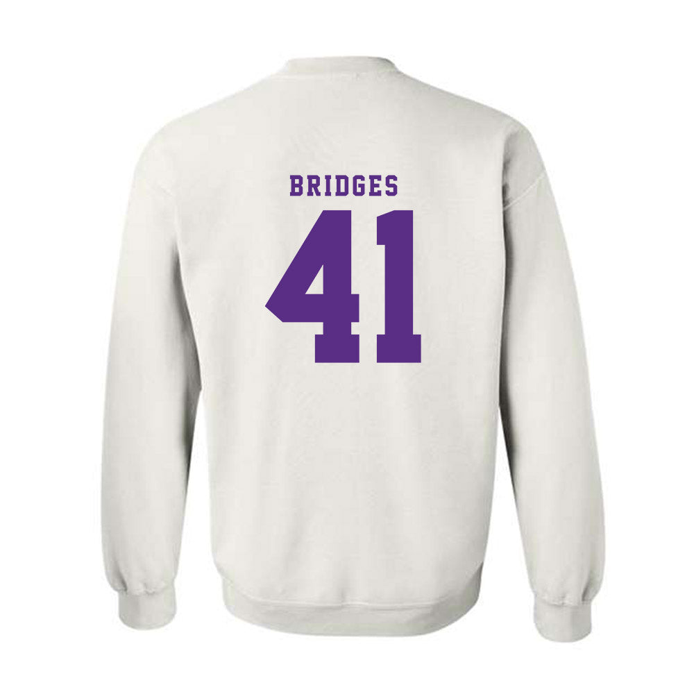 TCU - NCAA Baseball : Tommy Bridges - Classic Shersey Crewneck Sweatshirt