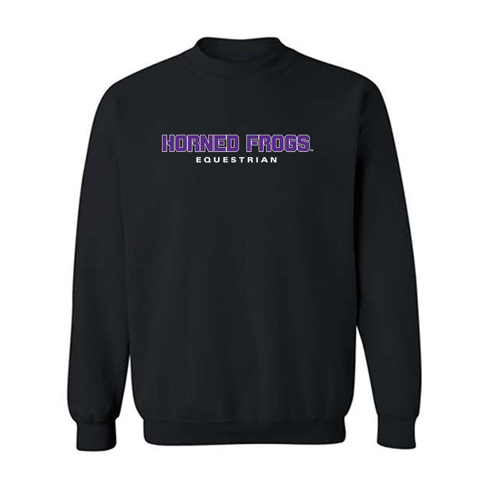 TCU - NCAA Equestrian : Marcella Bee - Classic Shersey Crewneck Sweatshirt-1