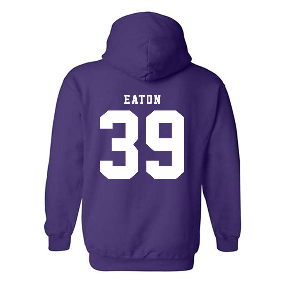 TCU - NCAA Baseball : Cole Eaton - Classic Shersey Hooded Sweatshirt-1