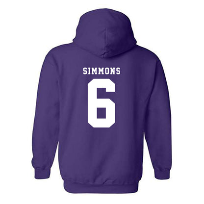 TCU - NCAA Men's Basketball : Ashton Simmons - Classic Shersey Hooded Sweatshirt