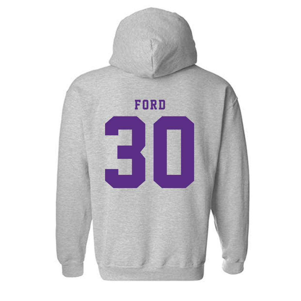 TCU - NCAA Men's Basketball : Darius Ford - Classic Shersey Hooded Sweatshirt