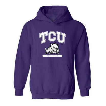 TCU - NCAA Equestrian : Marcella Bee - Classic Shersey Hooded Sweatshirt-2