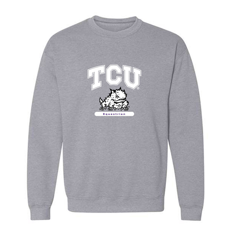 TCU - NCAA Equestrian : Marcella Bee - Classic Shersey Crewneck Sweatshirt-1