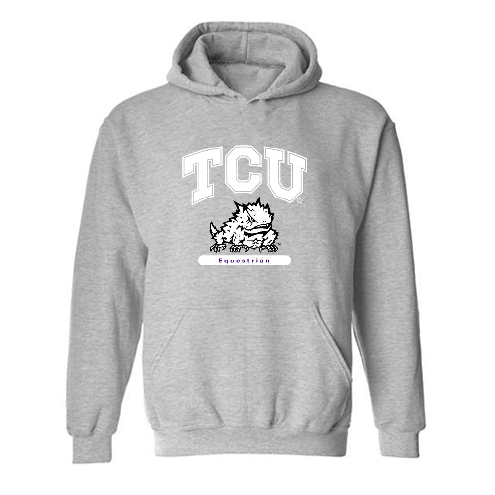 TCU - NCAA Equestrian : Marcella Bee - Classic Shersey Hooded Sweatshirt-0