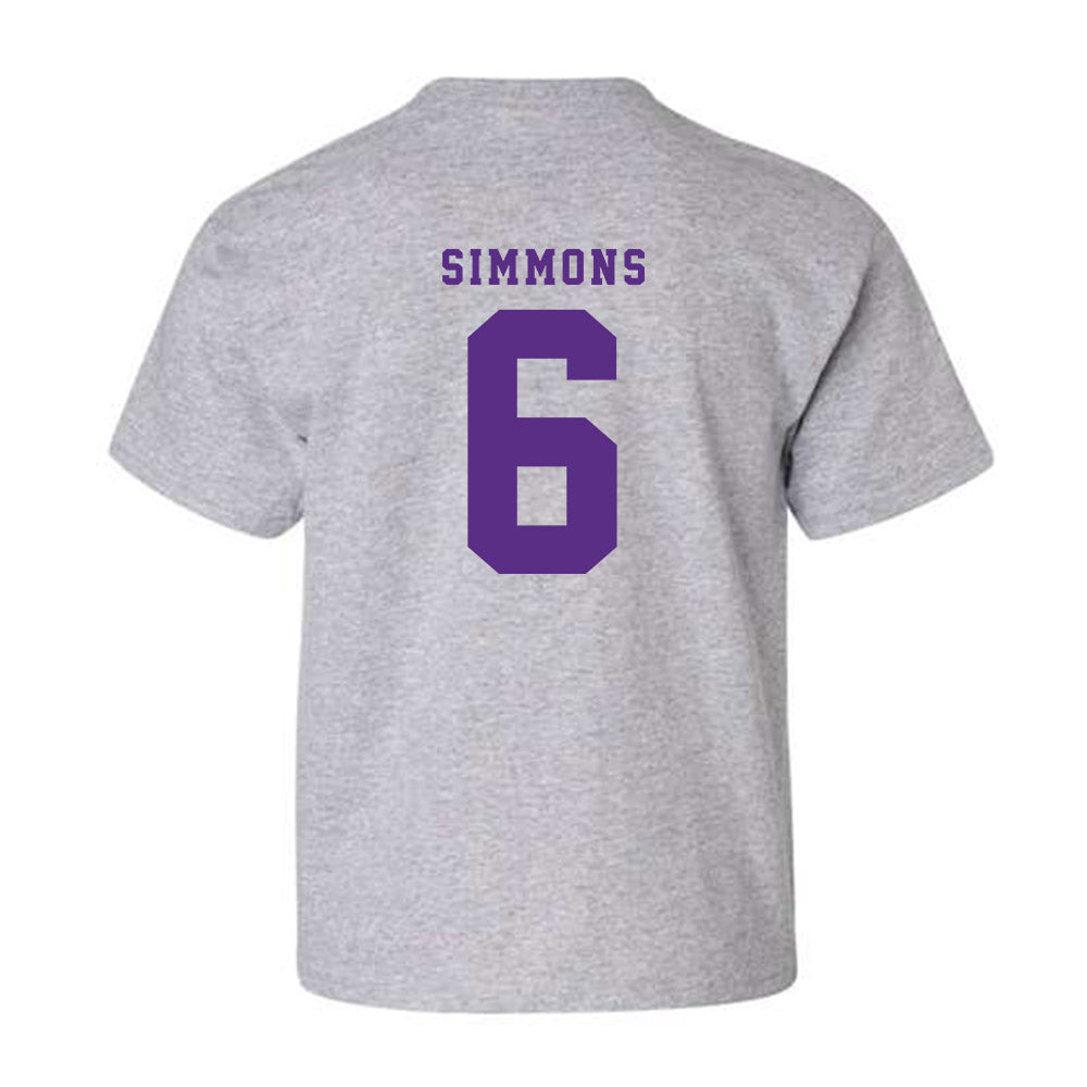 TCU - NCAA Men's Basketball : Ashton Simmons - Classic Shersey Youth T-Shirt