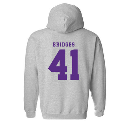 TCU - NCAA Baseball : Tommy Bridges - Classic Shersey Hooded Sweatshirt