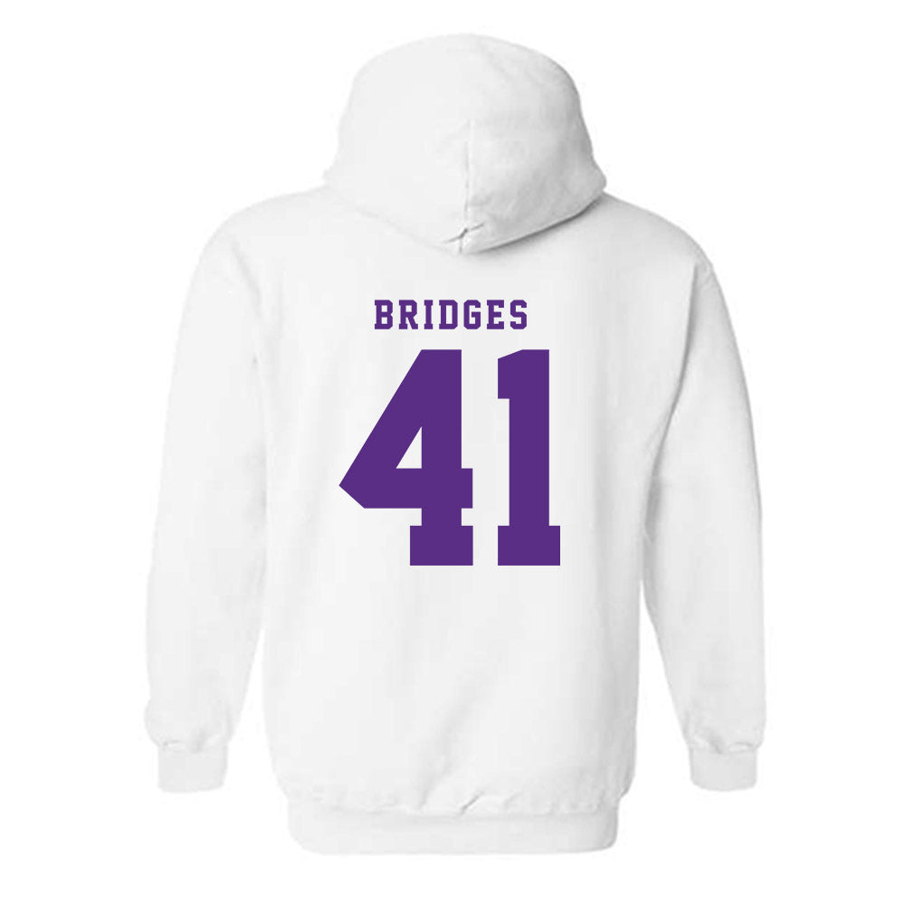 TCU - NCAA Baseball : Tommy Bridges - Classic Shersey Hooded Sweatshirt