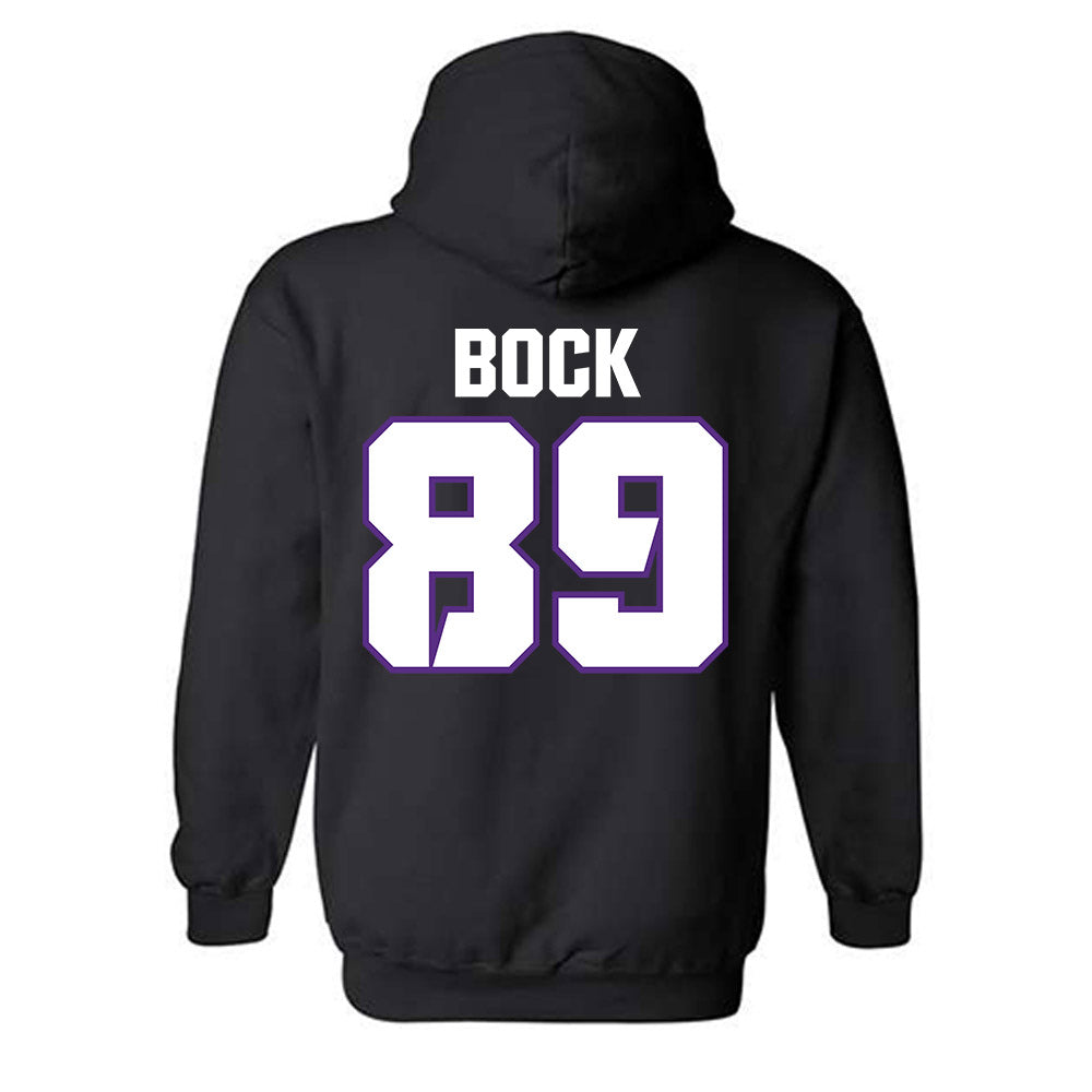TCU - NCAA Football : Jake Bock - Sports Shersey Hooded Sweatshirt-1