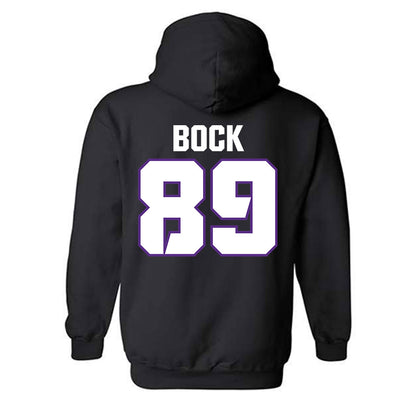 TCU - NCAA Football : Jake Bock - Sports Shersey Hooded Sweatshirt-1