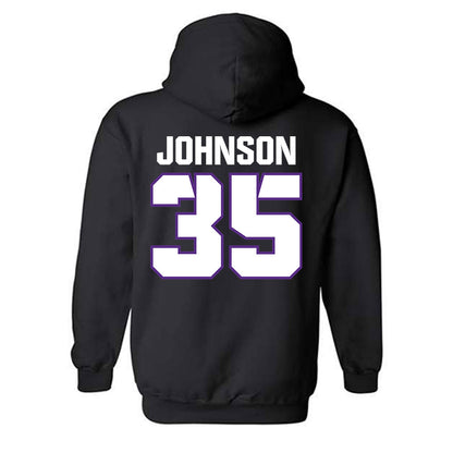 TCU - NCAA Football : Tristan Johnson - Sports Shersey Hooded Sweatshirt