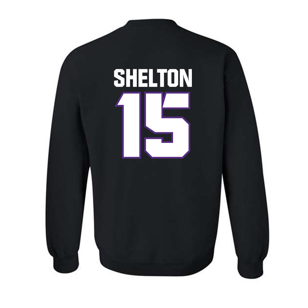 TCU - NCAA Football : Terry Shelton - Sports Shersey Crewneck Sweatshirt-1