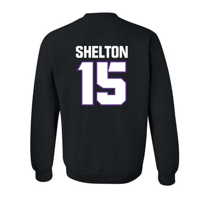 TCU - NCAA Football : Terry Shelton - Sports Shersey Crewneck Sweatshirt-1
