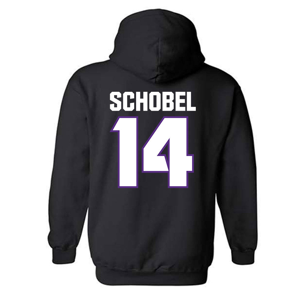 TCU - NCAA Football : John Schobel - Sports Shersey Hooded Sweatshirt-1