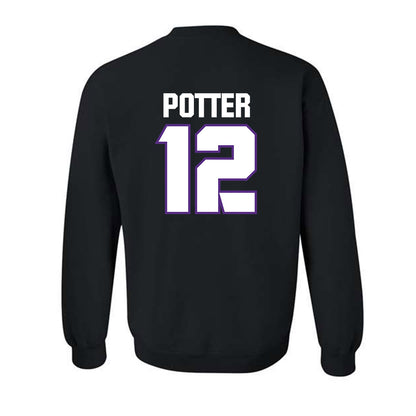 TCU - NCAA Football : David Potter - Sports Shersey Crewneck Sweatshirt-1