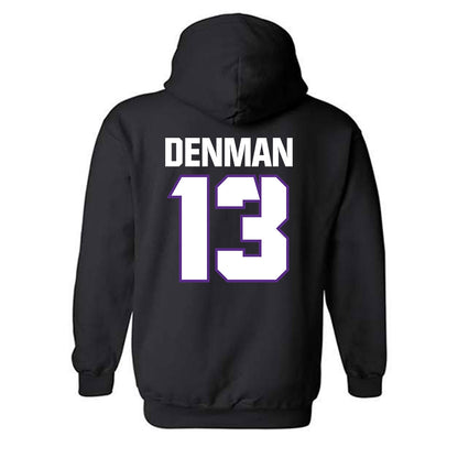 TCU - NCAA Football : Jon Denman - Sports Shersey Hooded Sweatshirt-1