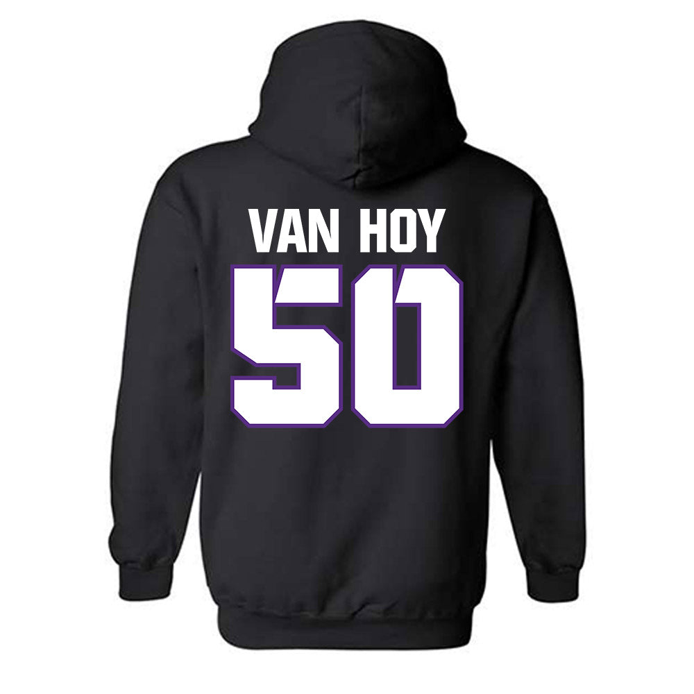 TCU - NCAA Football : Witten Van Hoy - Sports Shersey Hooded Sweatshirt-1