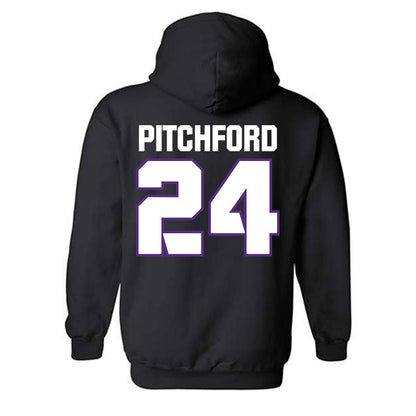 TCU - NCAA Football : Joe Pitchford - Sports Shersey Hooded Sweatshirt-1