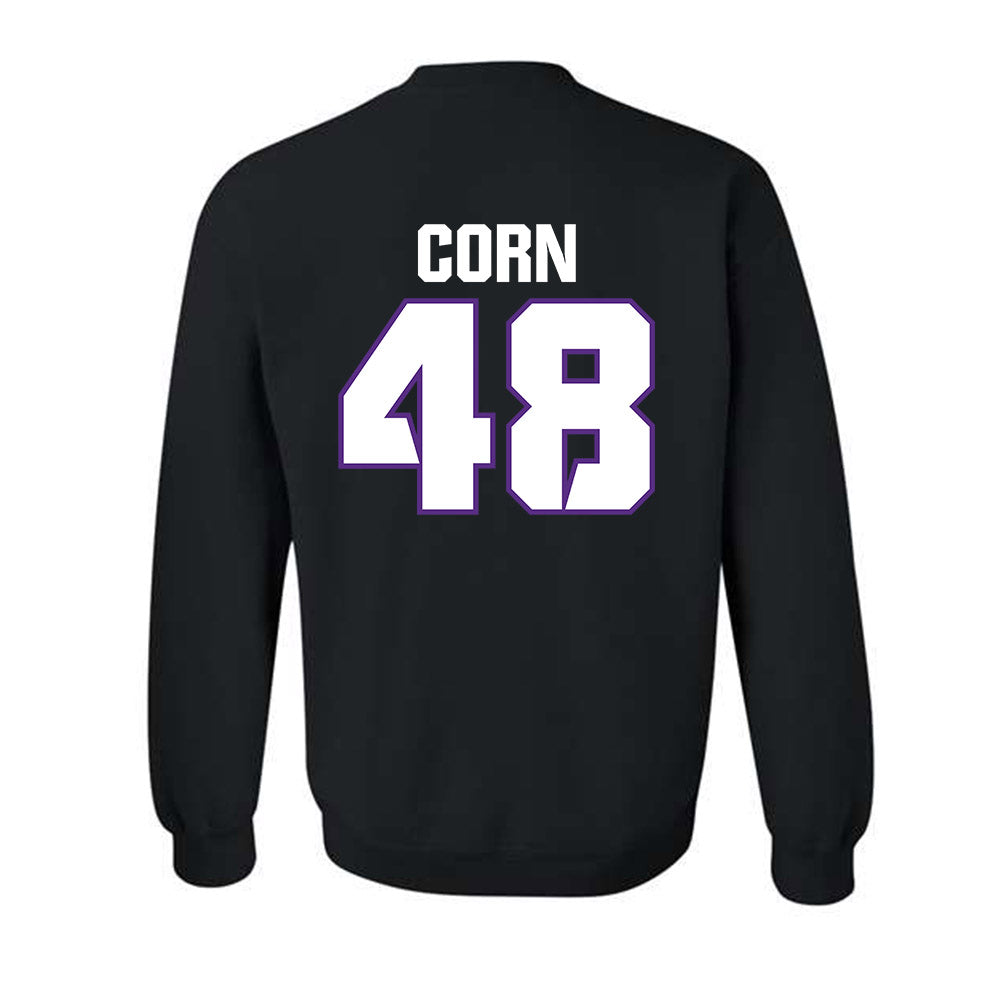 TCU - NCAA Football : Anders Corn - Sports Shersey Crewneck Sweatshirt-1