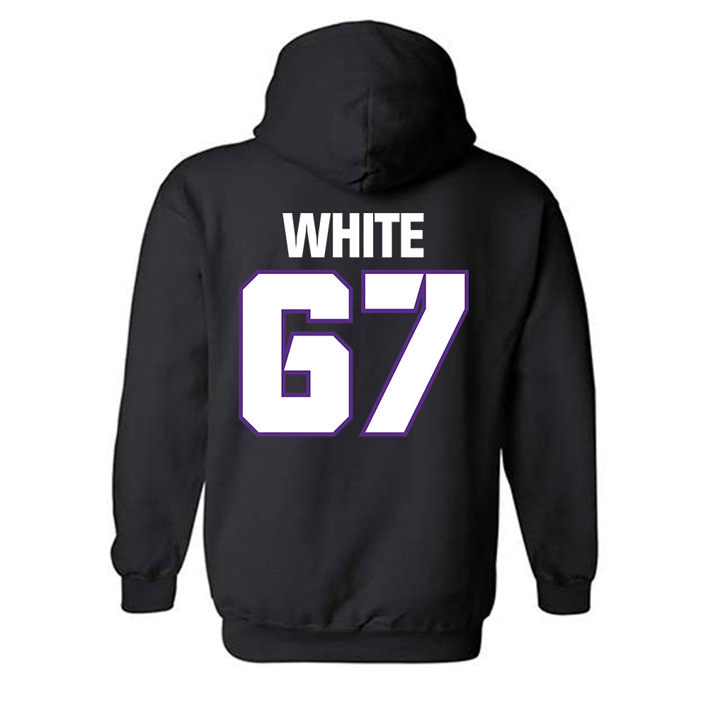 TCU - NCAA Football : Hudson White - Sports Shersey Hooded Sweatshirt