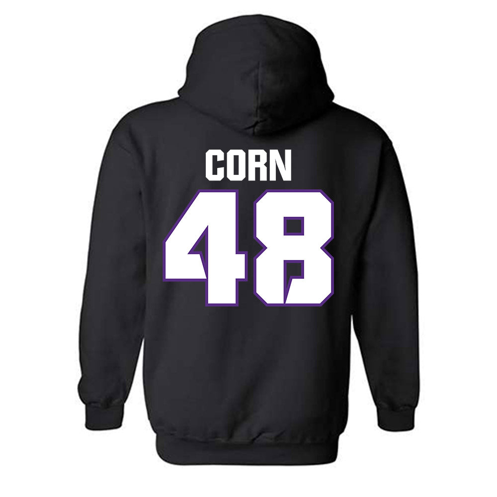 TCU - NCAA Football : Anders Corn - Sports Shersey Hooded Sweatshirt-1