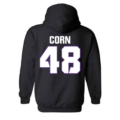 TCU - NCAA Football : Anders Corn - Sports Shersey Hooded Sweatshirt-1