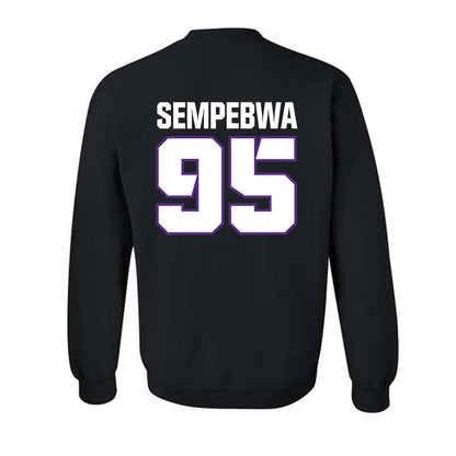 TCU - NCAA Football : Caleb Sempebwa - Sports Shersey Crewneck Sweatshirt-1