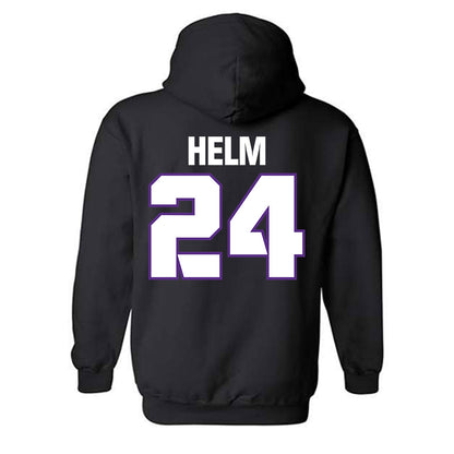 TCU - NCAA Football : Avery Helm - Sports Shersey Hooded Sweatshirt