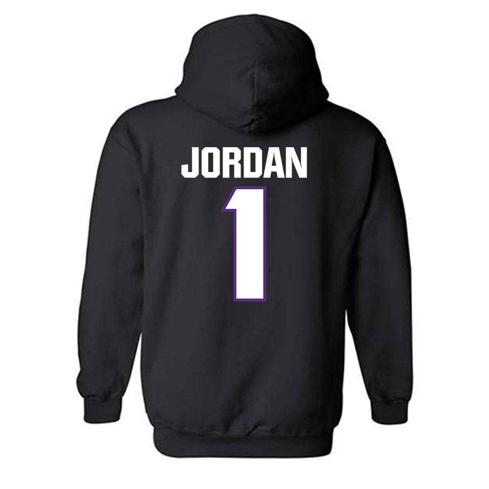TCU - NCAA Football : Austin Jordan - Sports Shersey Hooded Sweatshirt-1
