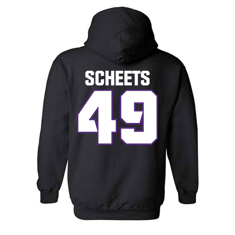 TCU - NCAA Football : Austin Scheets - Sports Shersey Hooded Sweatshirt